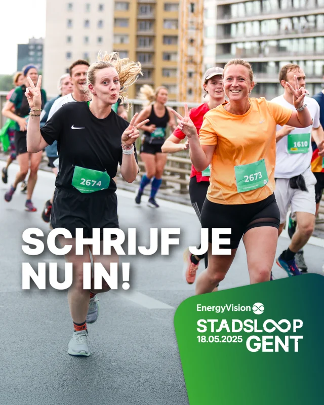 Op zoek naar de ideale opwarmer voor jouw Gent 10 Mijl in september? Op zondag 18 mei vindt dé Gentse loopklassieker bij uitstek plaats: EnergyVision Stadsloop Gent! 🏃🏽‍♂️ 
Met een fantastisch parcours van 5 of 10 km door de Gentse binnenstad. Perfect om je benen te testen. 
Schrijf je hier in 👉 www.energyvisionstadsloopgent.be